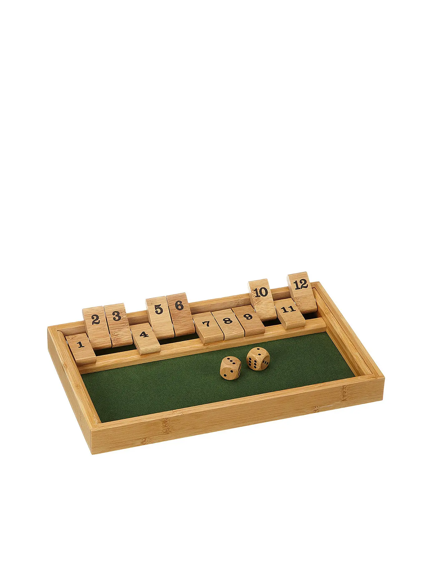 PHILOS | Brettspiel - Shut The Box 12er aus Bambus | 